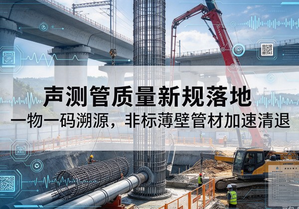 双清声测管质量新规落地，一物一码溯源，非标薄壁管材加速清退